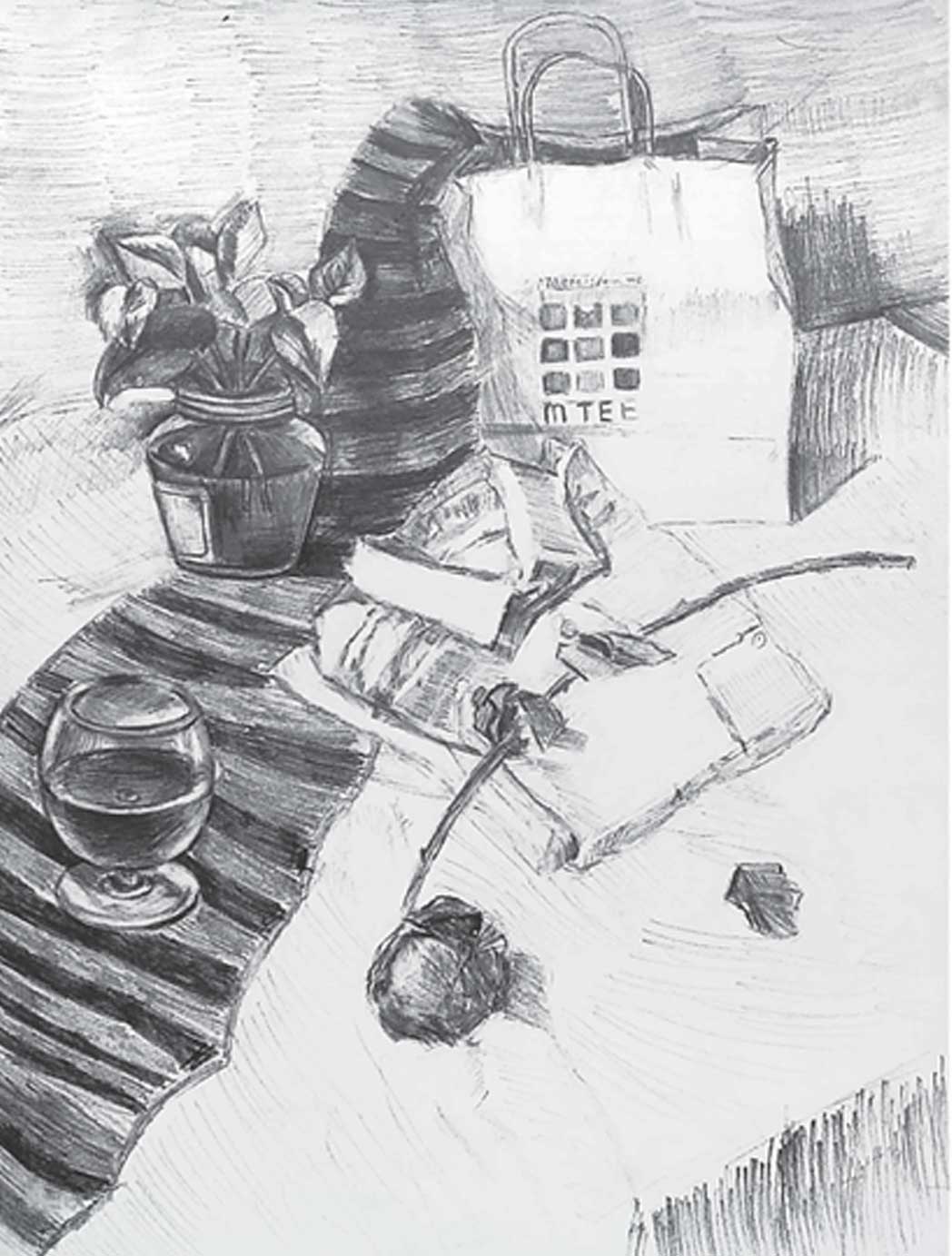 素描画